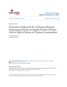 What Does It Mean to Be a Christian Woman?