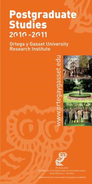 Ortega Y Gasset University Research Institute