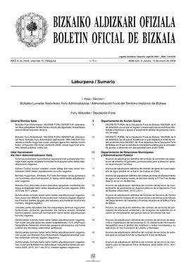 Bizkaiko Aldizkari Ofiziala Boletin Oficial De Bizkaia