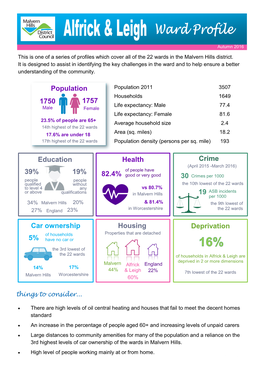 Alfrick & Leigh Ward Profile