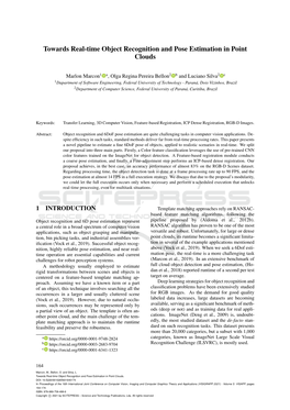 Towards Real-Time Object Recognition and Pose Estimation in Point Clouds