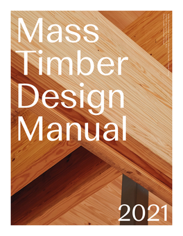 2021 Mass Timber Design Manual