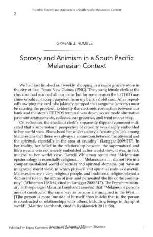 Sorcery and Animism in a South Pacific Melanesian Context 2