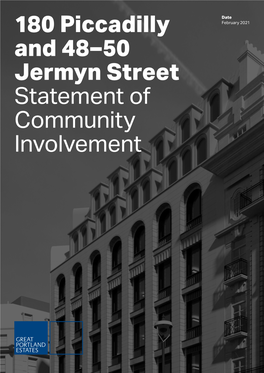 180 Piccadilly and 48–50 Jermyn Street Statement of Community Involvement 180 Piccadilly and 48-50 Jermyn Street