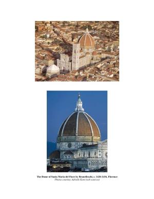 Santa Maria Del Fiore: a Philosophical Context for Understanding Dome Construction During the Italian Renaissance