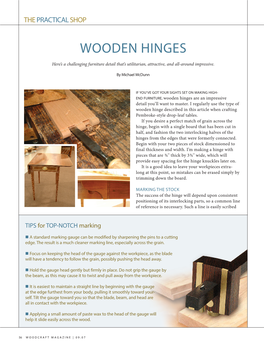 Wooden Hinges