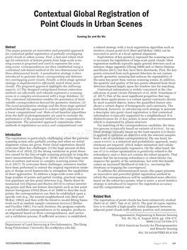 Contextual Global Registration of Point Clouds in Urban Scenes