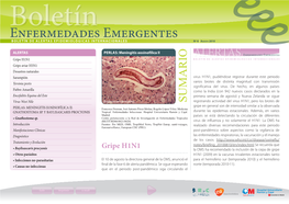 Enfermedades Emergentes BOLETÍN DE ALERTAS EPIDEMIOLÓGICAS INTERNACIONALES Nº 8 | Agosto 2010