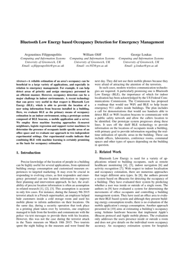 Bluetooth Low Energy Based Occupancy Detection for Emergency Management