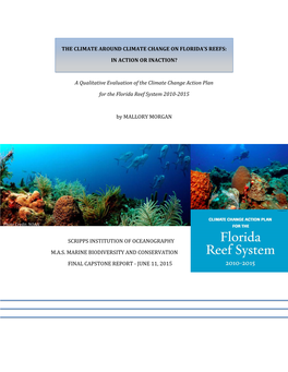 The Climate Around Climate Change on Florida's Reefs