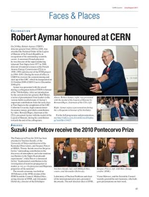 Robert Aymar Honoured at CERN