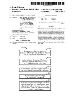 Patent Application Publication (10) Pub. No.: US 2010/0057884 A1 Brownell Et Al