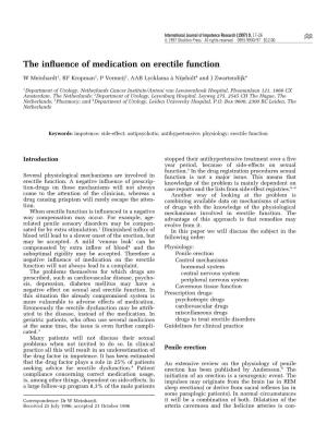 The In¯Uence of Medication on Erectile Function