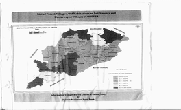 List of Forest Villages, Old Habitations Or Settlements & Unsurveyed Villages