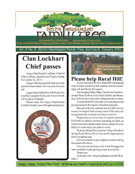 Clan Lockhart Chief Passes