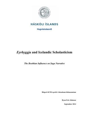 Eyrbyggja and Icelandic Scholasticism