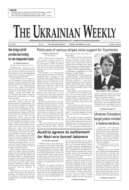 The Ukrainian Weekly 2000, No.47
