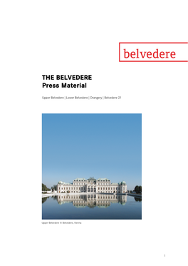 THE BELVEDERE Press Material