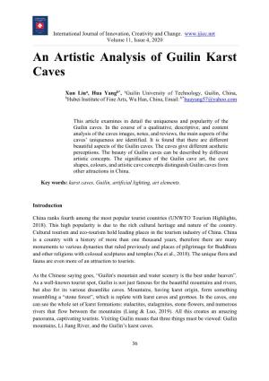 An Artistic Analysis of Guilin Karst Caves