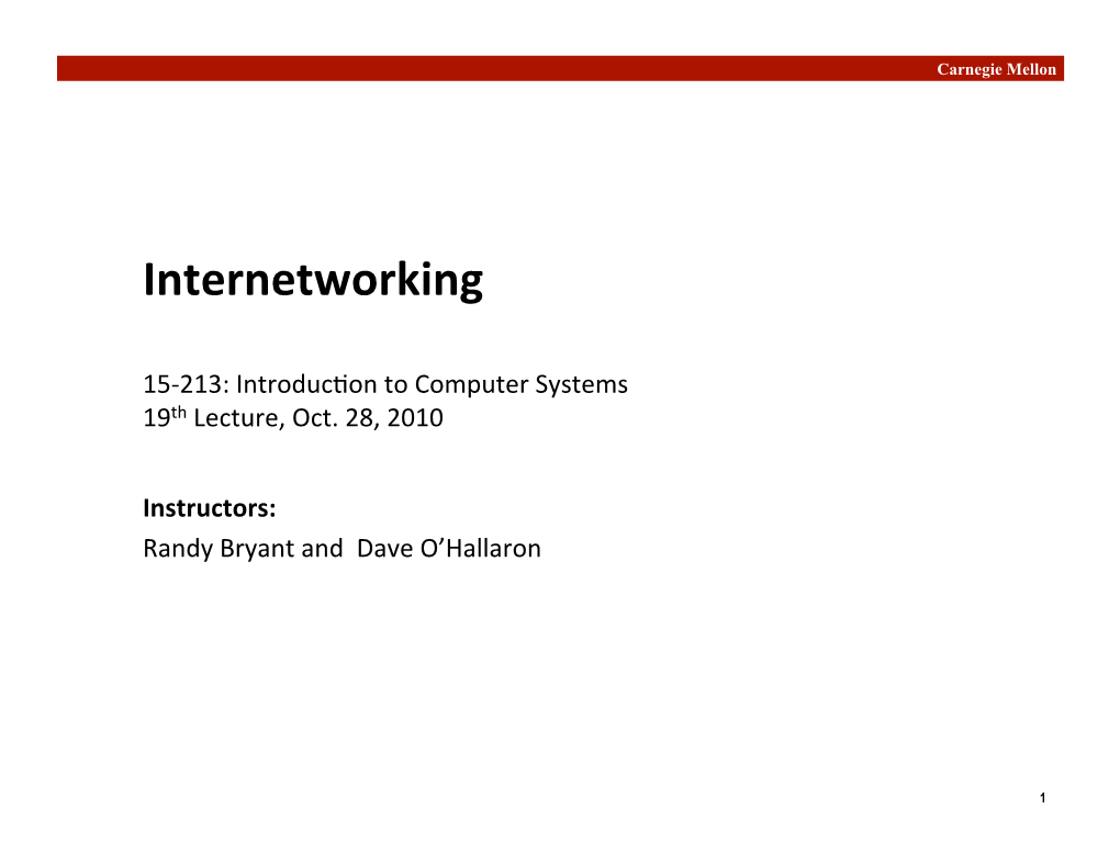 Internetworking