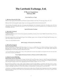 The Lawbook Exchange, Ltd