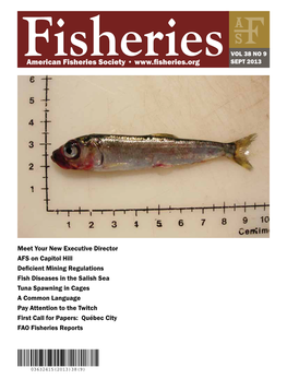 American Fisheries Society • SEPT 2013