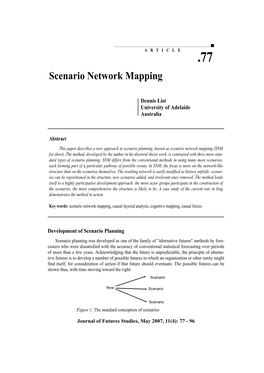 Scenario Network Mapping