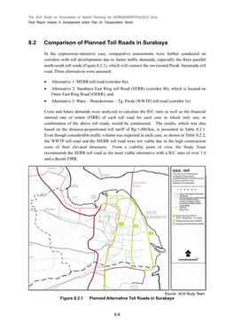 8.2 Comparison of Planned Toll Roads in Surabaya