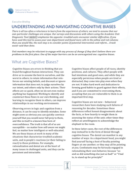 Cognitive Biases Executive Briefing