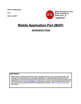Mobile Application Part (MAP)