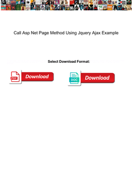 Call Asp Net Page Method Using Jquery Ajax Example