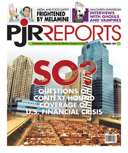 November 2008 Issue of PJR Reports