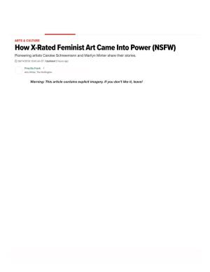 How X-Rated Feminist Art Came Into Power (NSFW) | Huffington Post