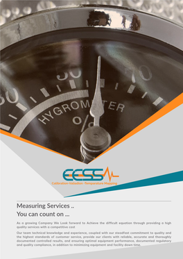 Measuring Services .. You Can Count on