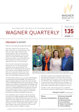 Wagner Quarterly 135, December 2014