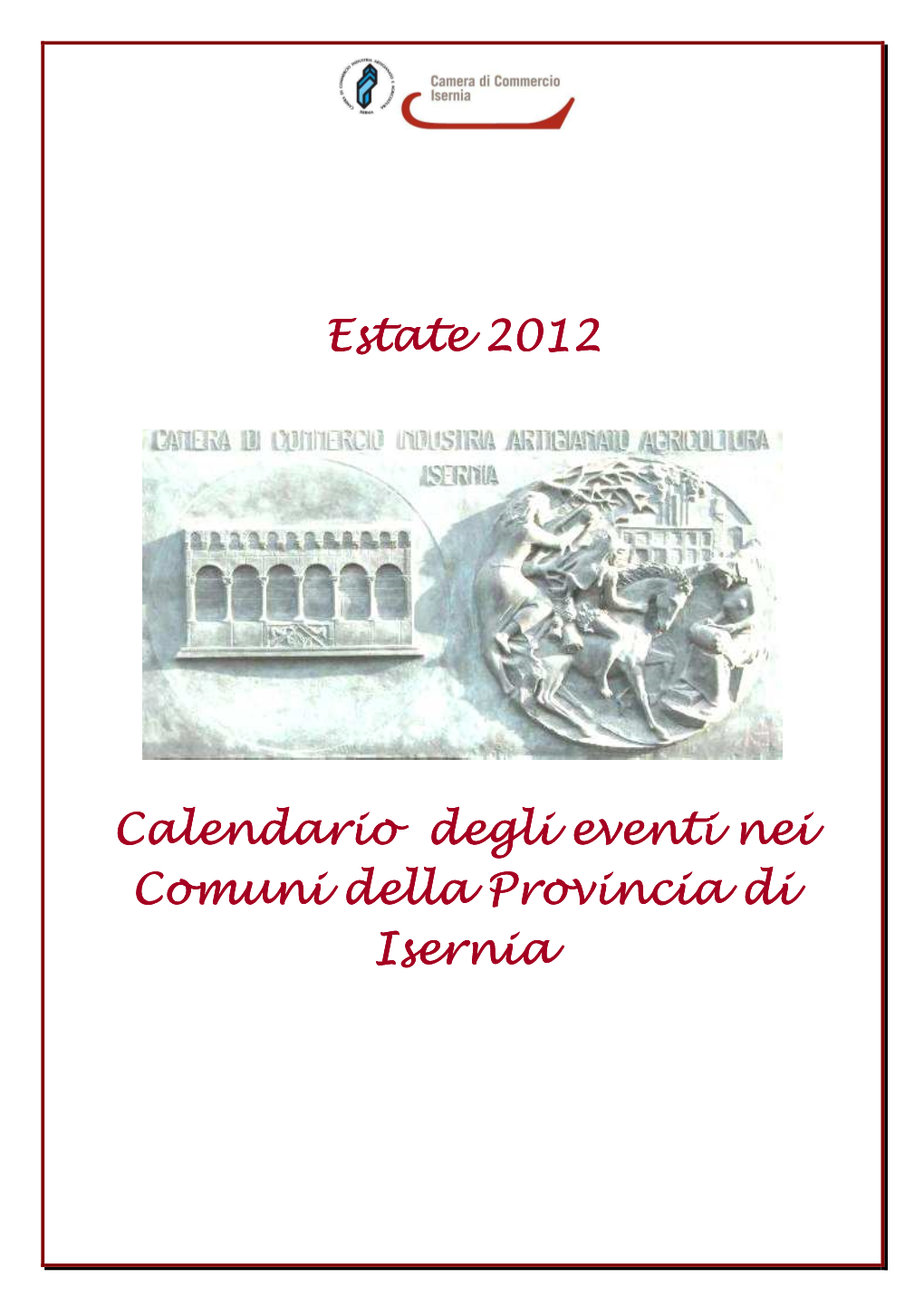 Estate 2012 Estate 2012 Calendario Degli Eventi Nei Comuni Della