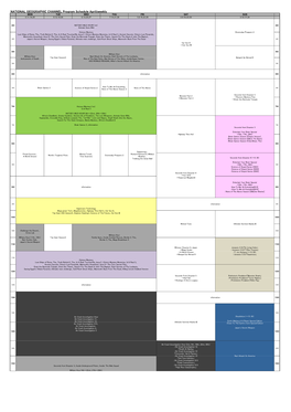 NATIONAL GEOGRAPHIC CHANNEL Program Schedule April(Weekly)