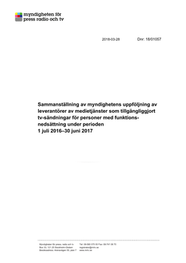 Sammanställning Tillgänglighet Tv 2017.Pdf