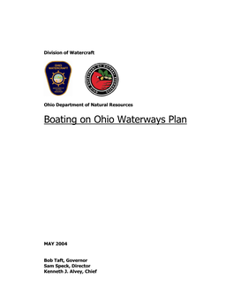 Boating on Ohio Waterways Plan