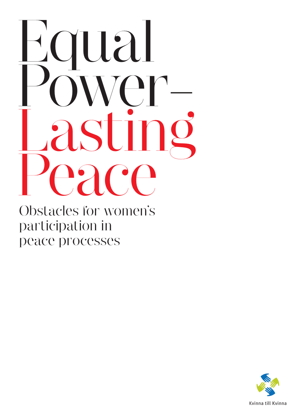 Obstacles for Women's Participation in Peace Processes
