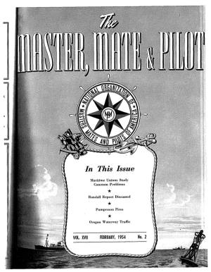 Master Mates and Pilots February 1954