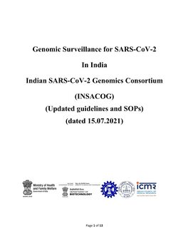 Indian SARS-Cov-2 Genomics Consortium (INSACOG)