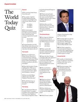 The World Today Quiz