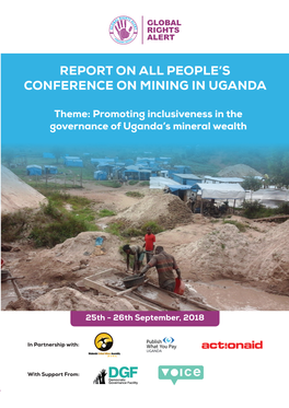 Report on All People's Conference on Mining in Uganda