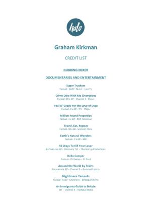 Graham Kirkman