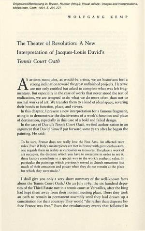 A New Interpretation of Jacques-Louis David's