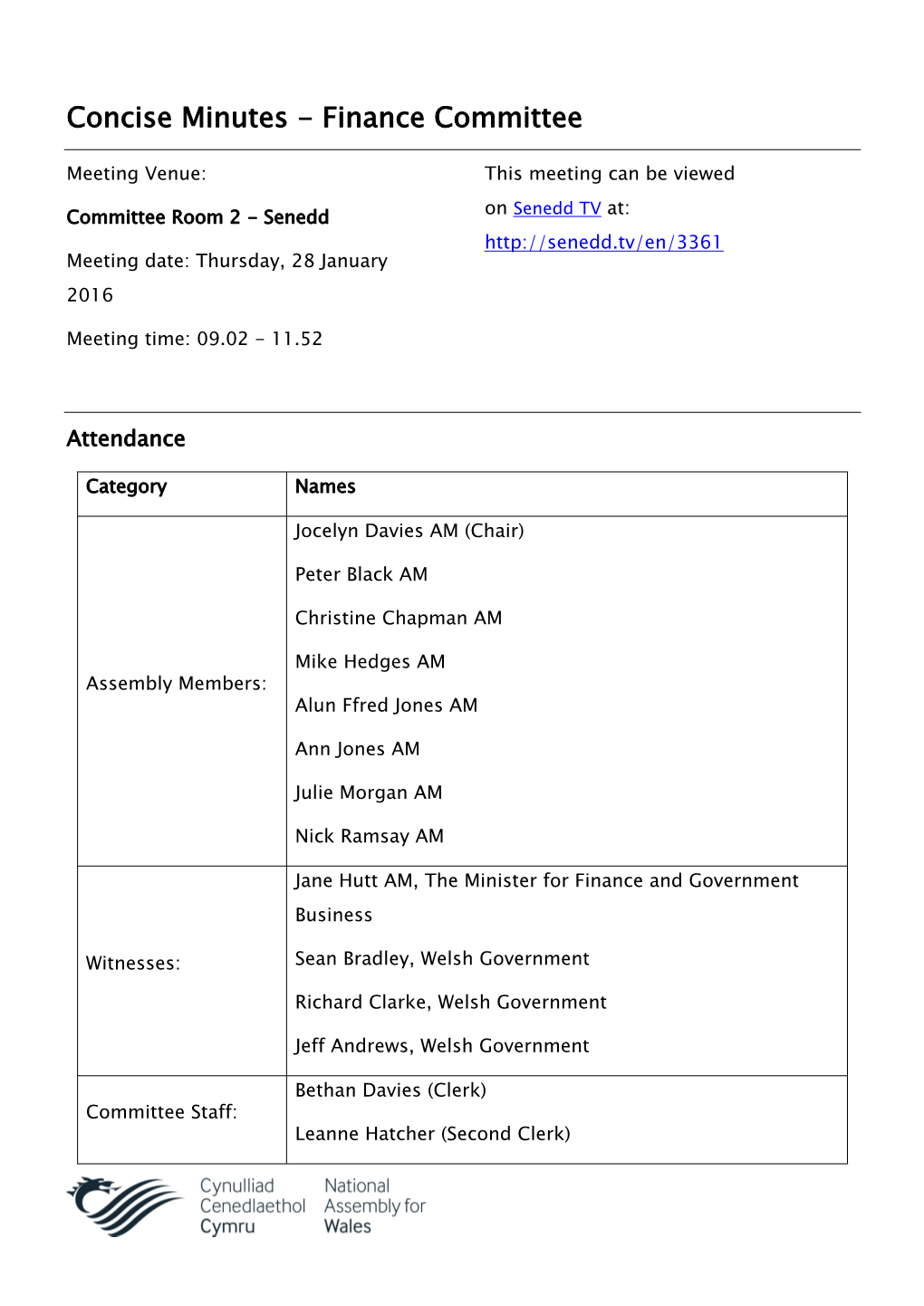 Printable Minutes PDF 85 KB