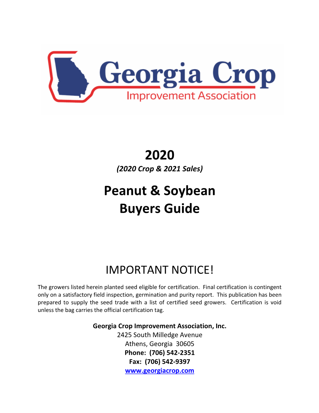 2020 Peanut & Soybean Buyers Guide