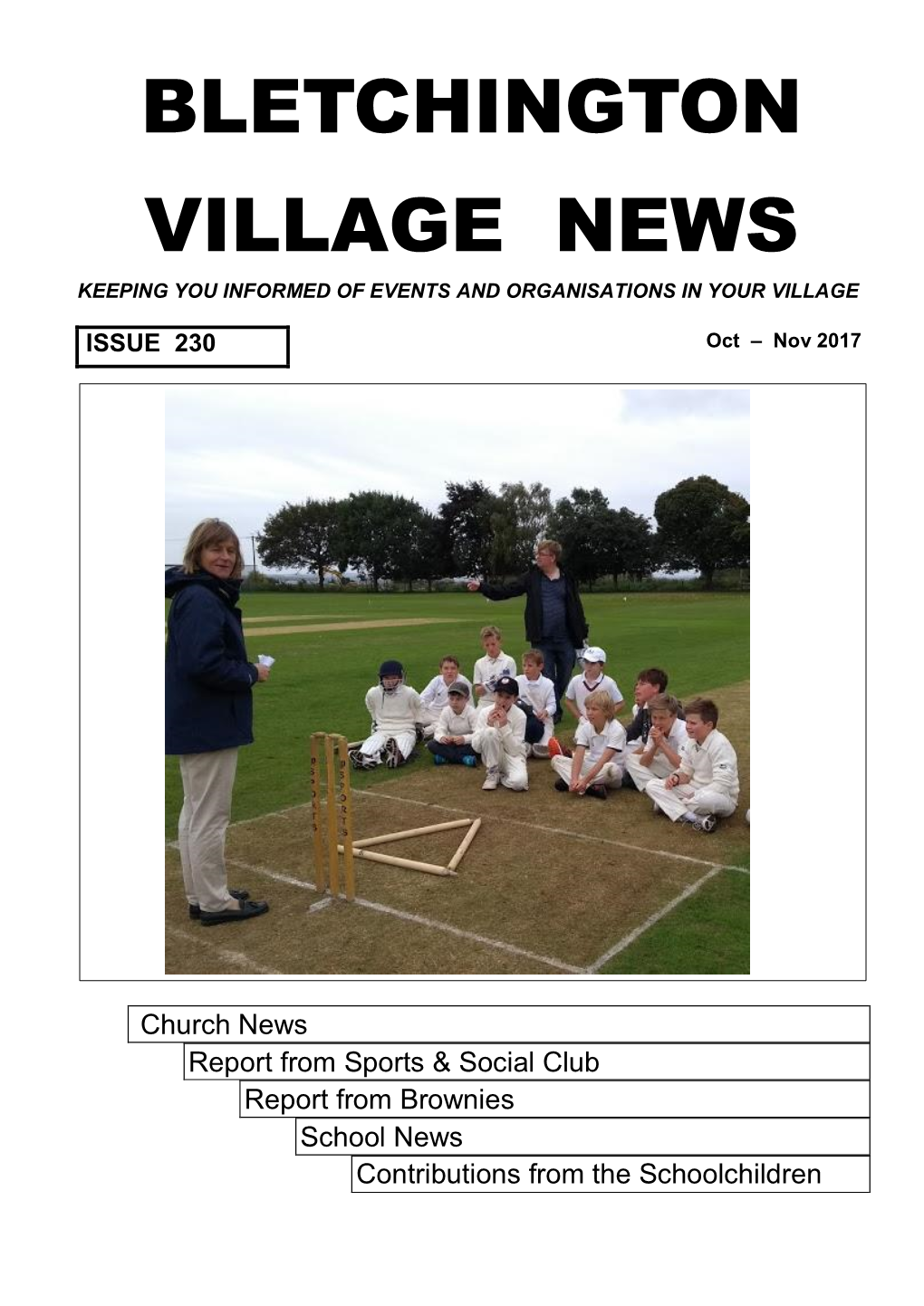 Bletchington Village News Keeping You Informed of Events and Organisations in Your Village