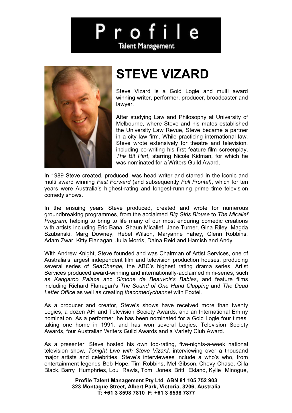 Steve Vizard